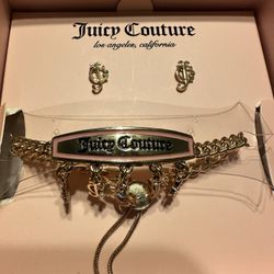 Juicy Couture Bracelet And Earrings Set 