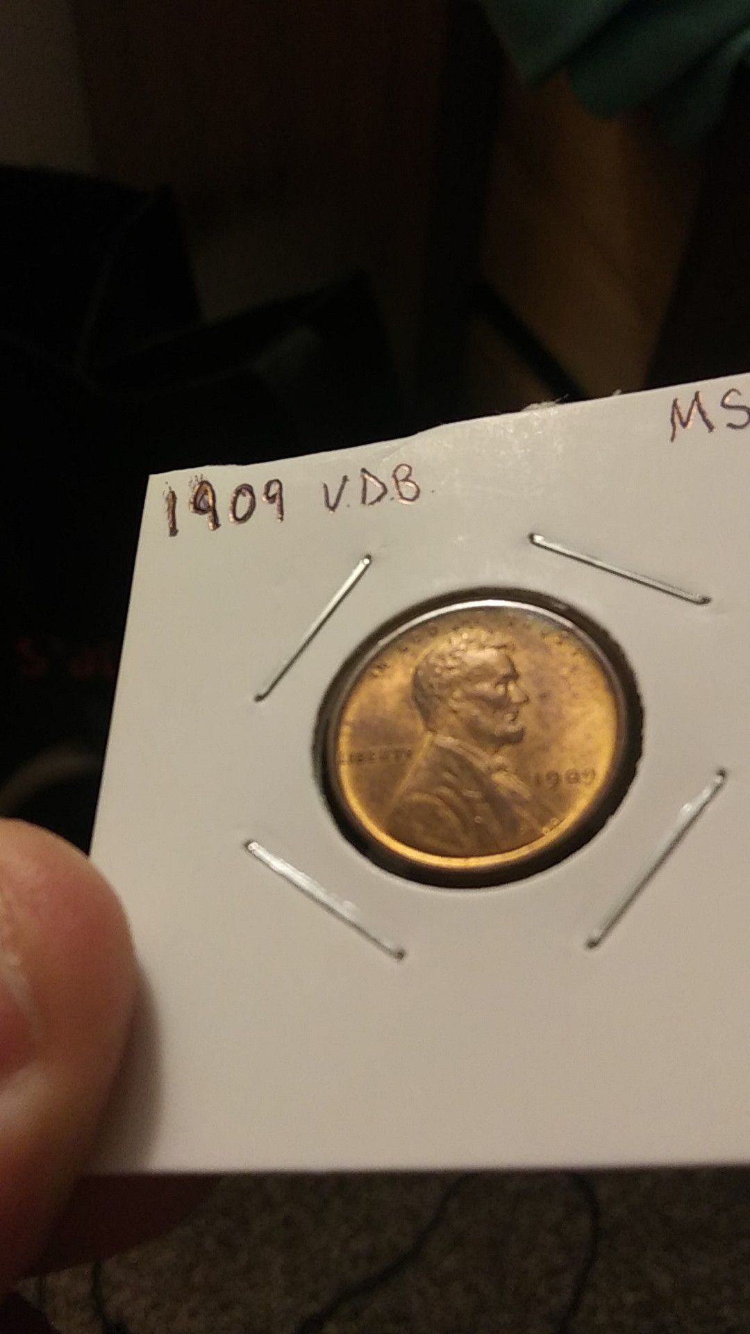 1909 V.D.B. Lincoln cent