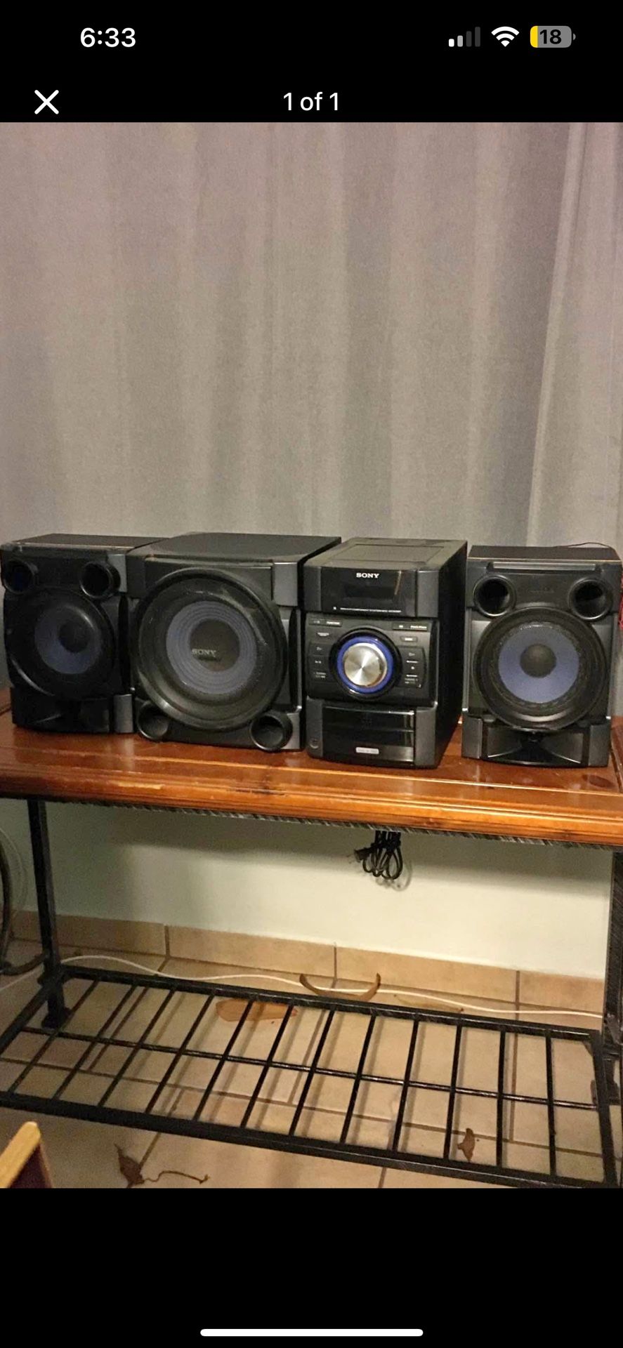 Sony Radio 250 Watts