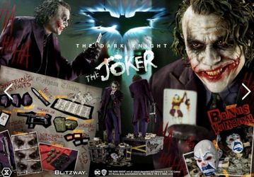 Prime 1 Studios Joker Dark Knight 1/3 Scale With Extra Head Bust