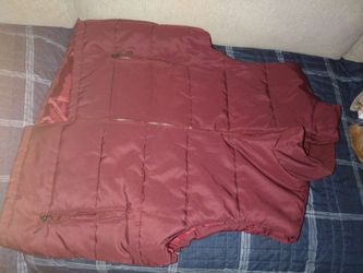 Burgundy vest
