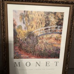 Framed Artwork- Monet Poster