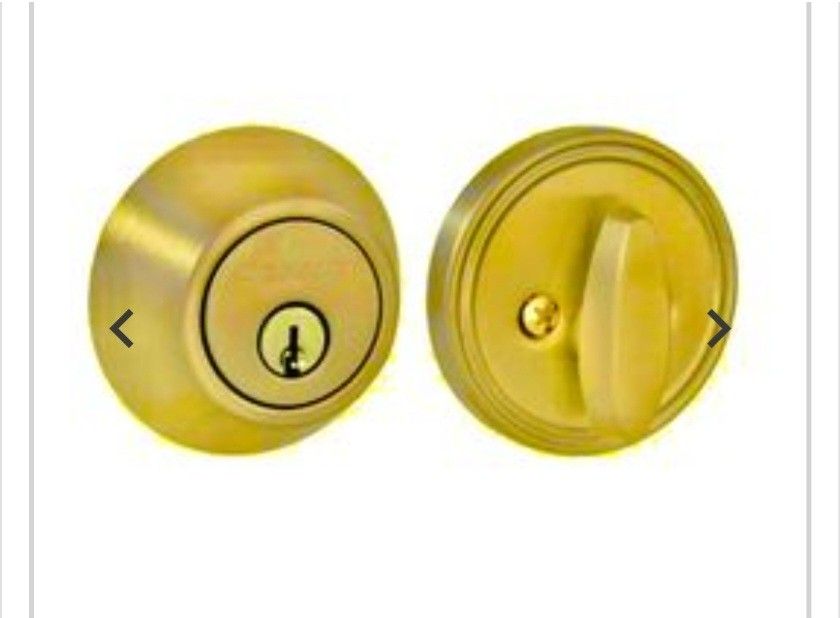 Westfraft Single Clyinder Deadbolt Color Gold- Smooth And Attractive