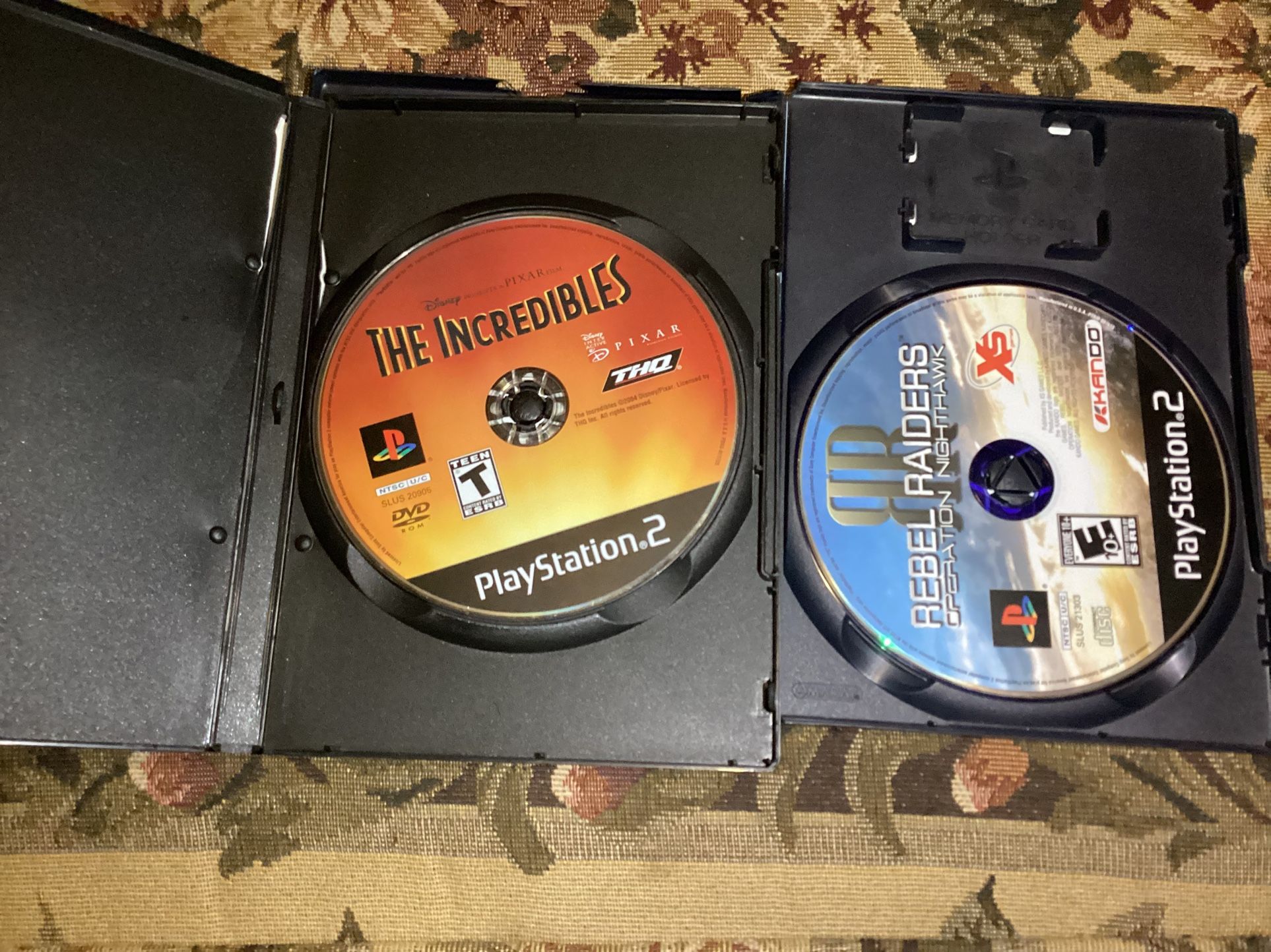 incredibles & Rebel Raiders operation nighthawk for Sony Playstation 2 untested