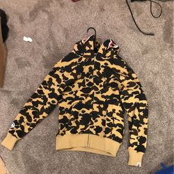 Yellow First Edition Bape Hoodie 