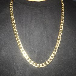 Double sided gold chain