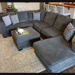 Deep Seating Slate So Comfort Huge Sectional Couch With Chaise💯 New Brand ☑️ 