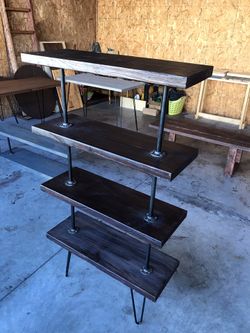 Rustic bookshelf 4 tier