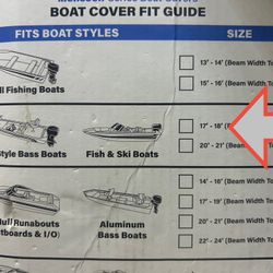 Wake boat cover FISHING & SKI BOAT COVER  