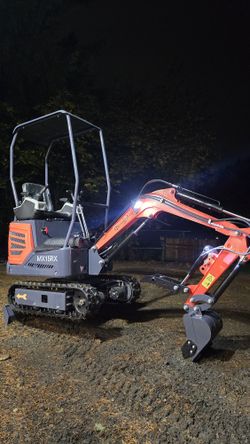 2025 1 Ton Mini Excavator Hydraulic Thumb Crawler  Skid Steer Tracks