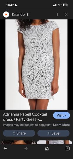 Silver Cocktail dress - size 12