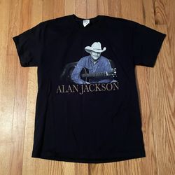 ALAN JACKSON 2014 KEEPIN IT COUNTRY CONCERT TOUR T-Shirt Size MEDIUM - BLACK