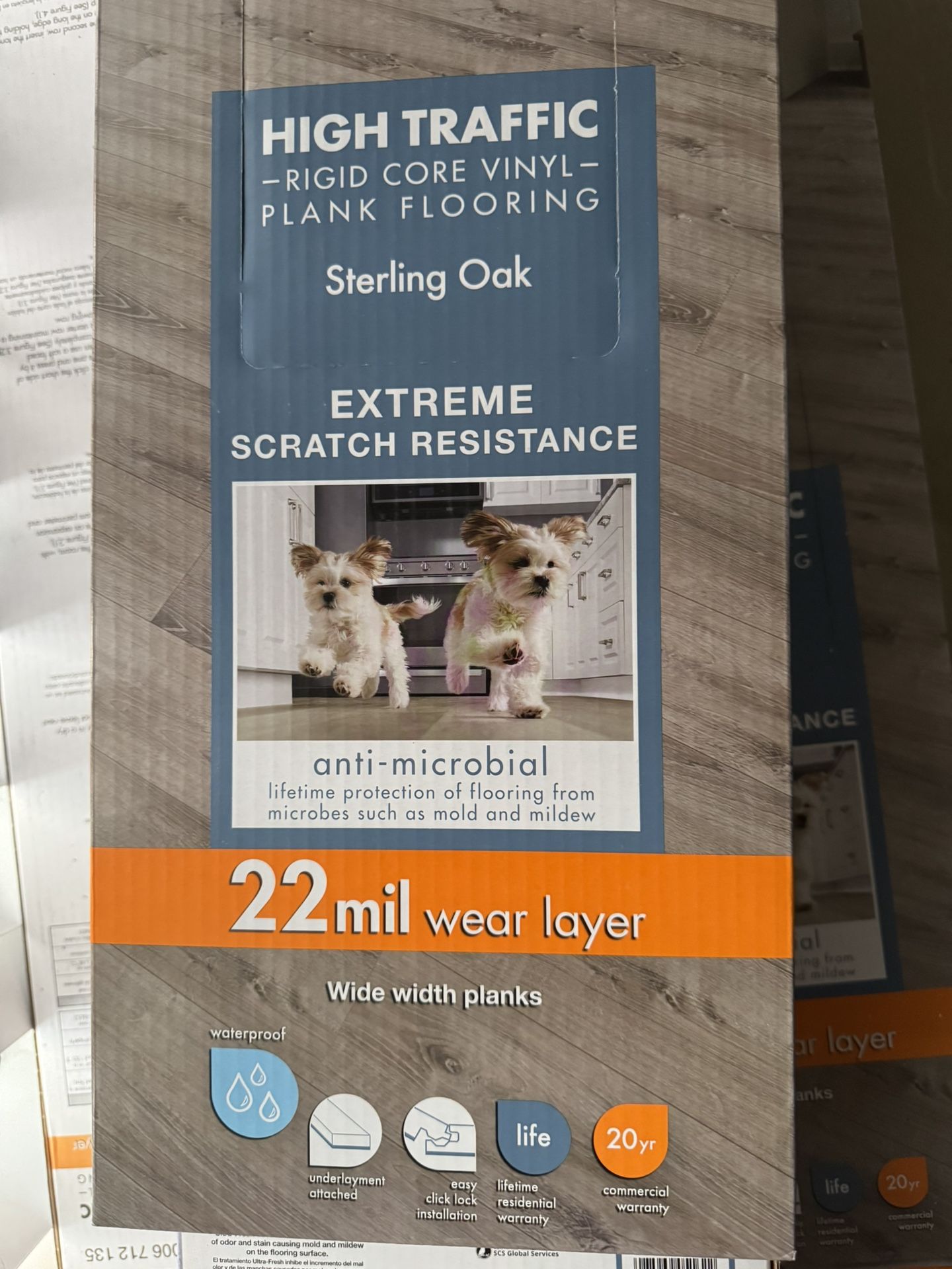 Sterling Oak Flooring 22mil 🔥 100% Waterproof
