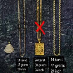 Two 14K Gold Chains send me offers.! will ship