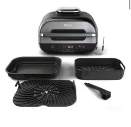 Ninja 4 qt. Black XL 6-in-1 Indoor Grill with Air Fryer