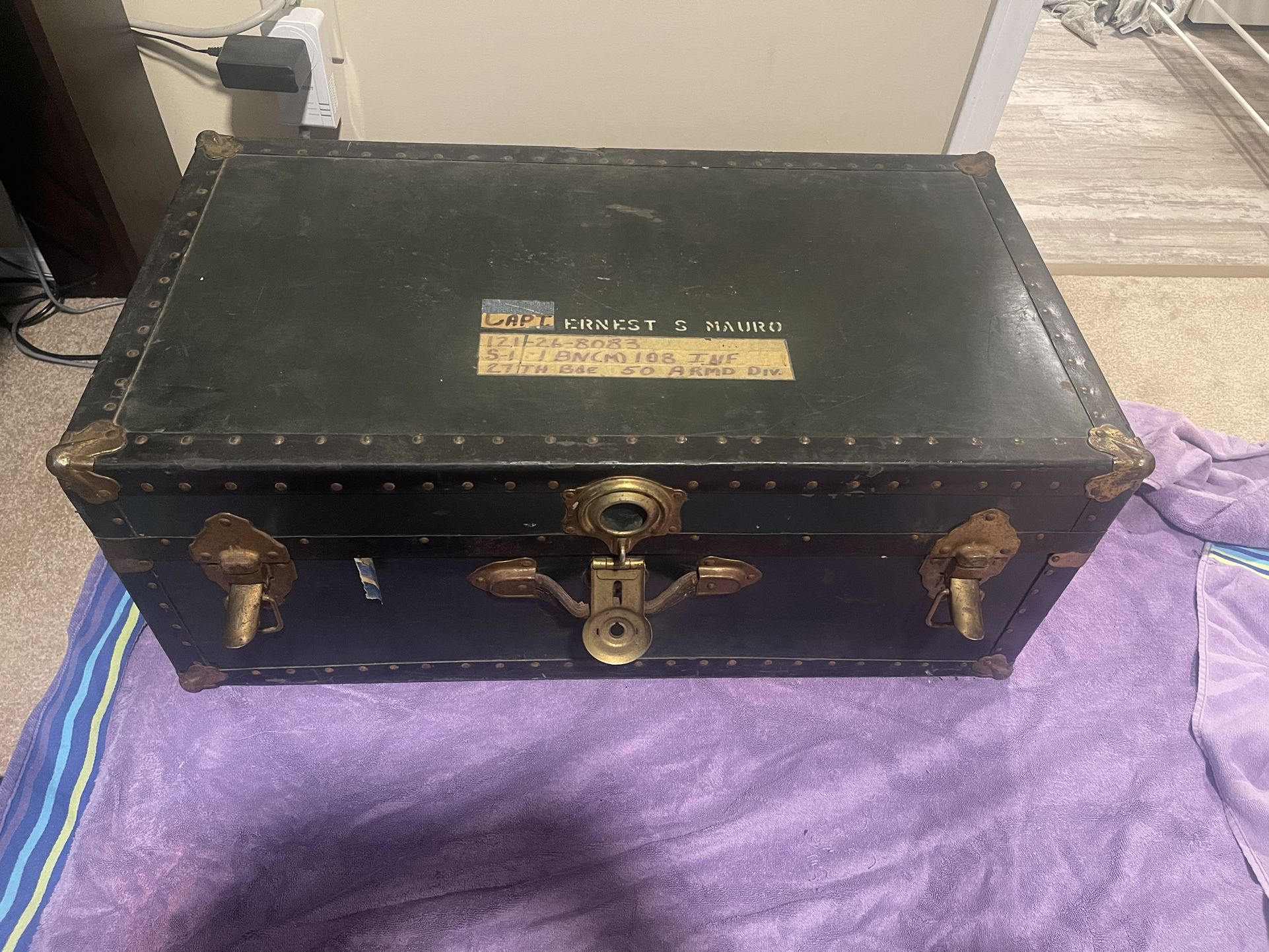 Vintage Military Trunk