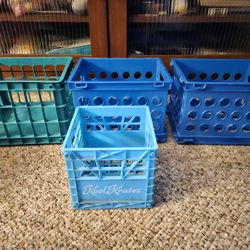 Mini Blue/Teal Crates