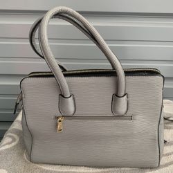 Gray handbag