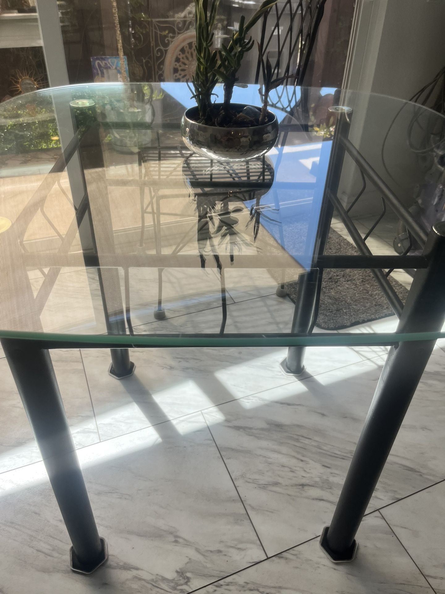 Kitchen Table Glass Top