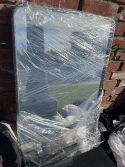 Rectangular Metal Wall Mirror