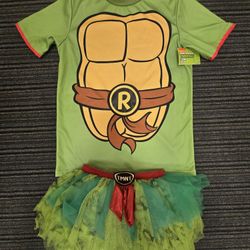 TMNT Teenage Mutant Ninja Turtles Child L/XL Raphael Shirt & TUTU Womens up to 8