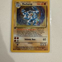 🔥 Machamp Holo Base Set Unlimited NM (8/102)