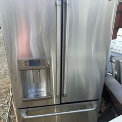 GE Cafe French Door Counter Depth Stainless Steel 