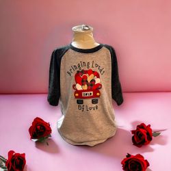 Valentines Day Wonder Nation Shirt Boy Small