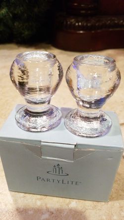 Partylite taper candle holder set