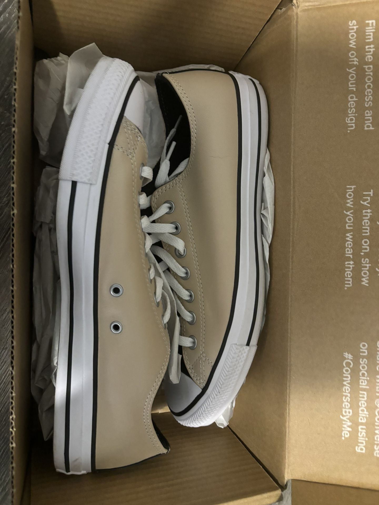 Vans Tan Leather Colored Shoes 