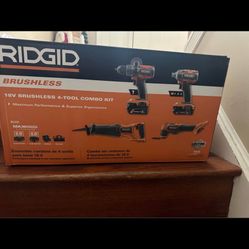 Ridgid 4 Tool Combo Brand New 