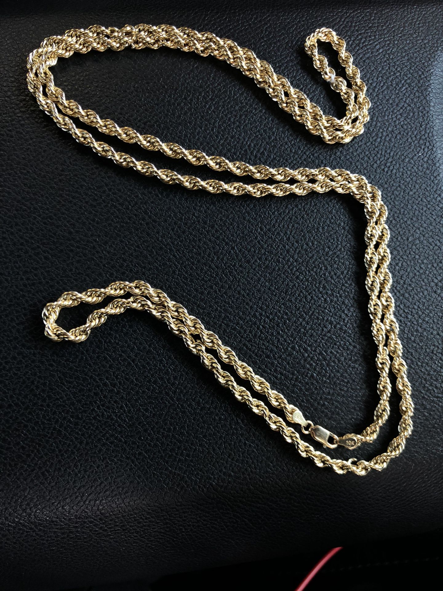 Real 10k Gold Rope Chain 30in LONG