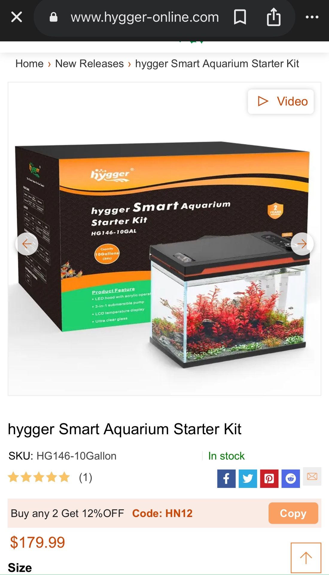 Aquarium 10 Gallon