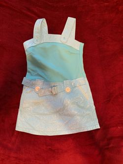 Girls blue and white dress size 7/8 little girls
