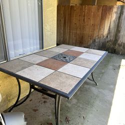 Backyard Tile Table