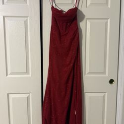 Glitter Red Prom Dress