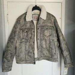 Men's Jacket Levi's Sherpa Faux Suede Chammara 