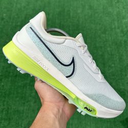 NIKE AIR ZOOM INFINITY TOUR NEXT% “SAIL / BARLEY GREEN” GOLF SHOES (Size 11, Men’s)