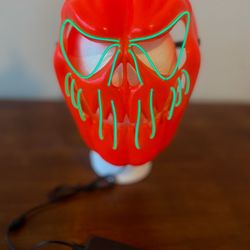 Light Up Pumpkin Mask