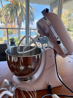 Pink KitchenAid Artisan 5-Qt Stand Mixer + Attachments