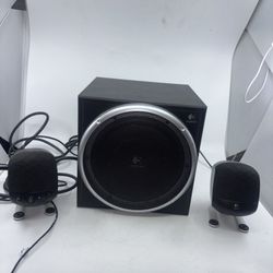 Logitech Z-340 Computer Subwoofer And Speaker System - Works See photos