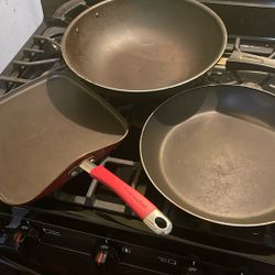 Stove Cooking Pans Griddle Wok 