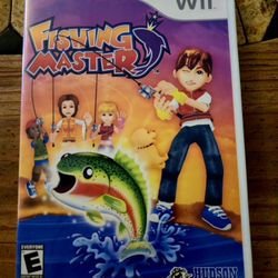 Wii Fishing Master game. Complete With Manual