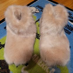 Pink Furry UGG Slippers