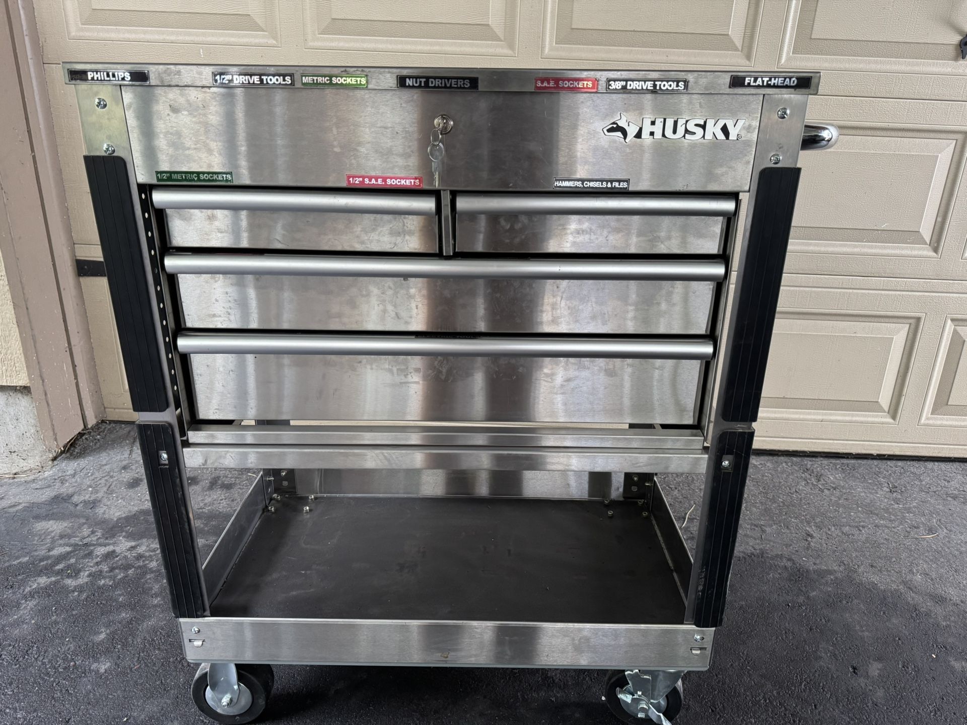 Stainless Steel Tool Cart Chest Box