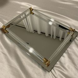 Vintage Mirrored Valet Tray 