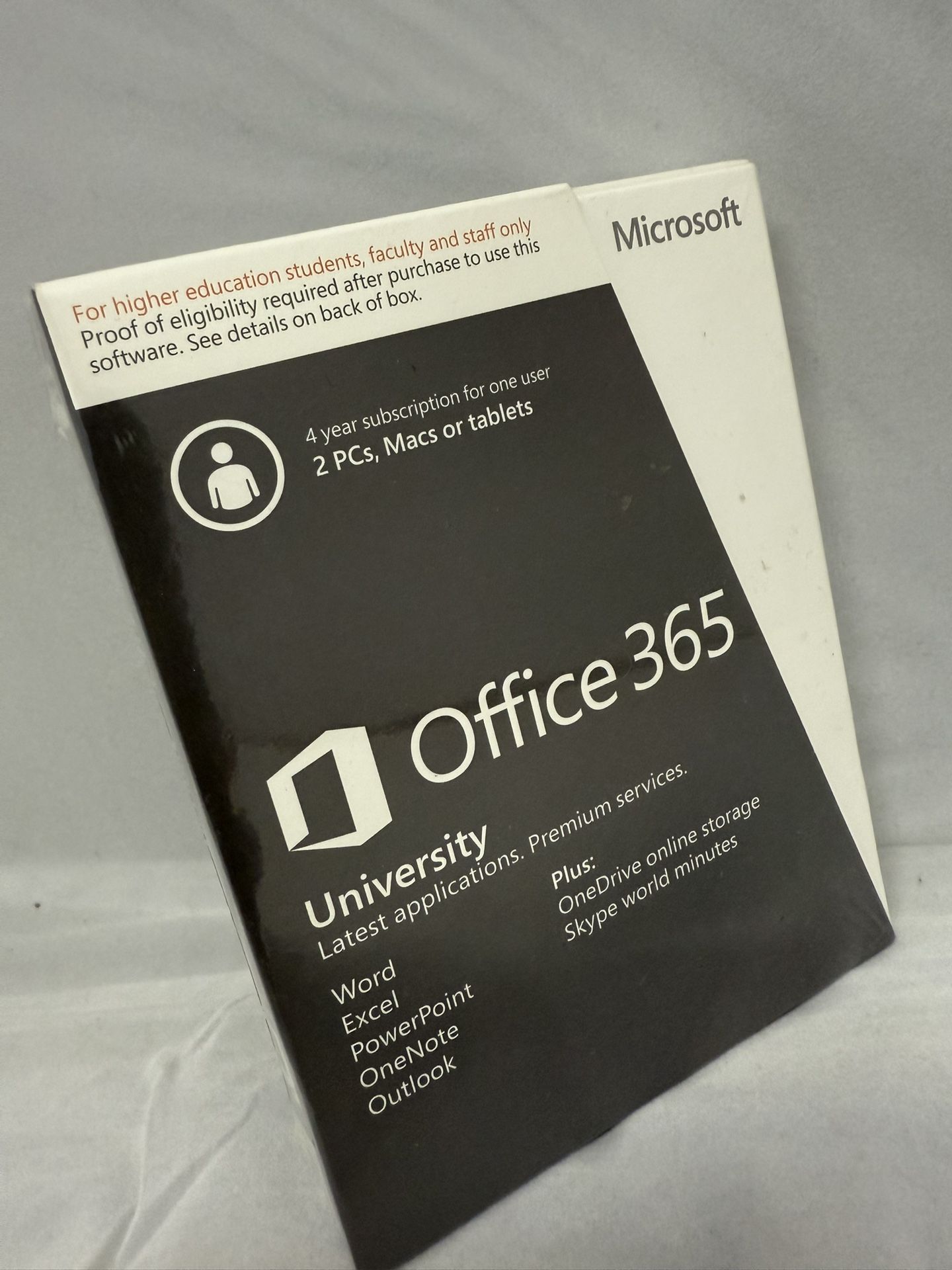 Microsoft Office 365 University 4 year Academic Key Card - For PC/Mac *2 Devices