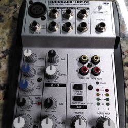 NEWER EURORACK #UB502, BEHRINGER ,IMP,  EQ, 5LINES ,Mic ,IMP, GREAT OLD SCHOOL MIXER