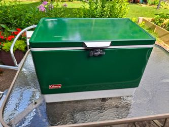 Coleman 54 Qt  vintage steel cooler