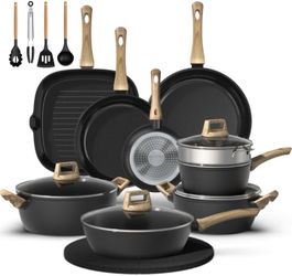 Brand New Bazova 23-Piece Ceramic Cookware Set
Aluminum, Ceramic